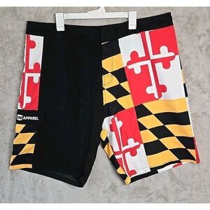 Route One Apparel Maryland State Flag 3XL Board Shorts